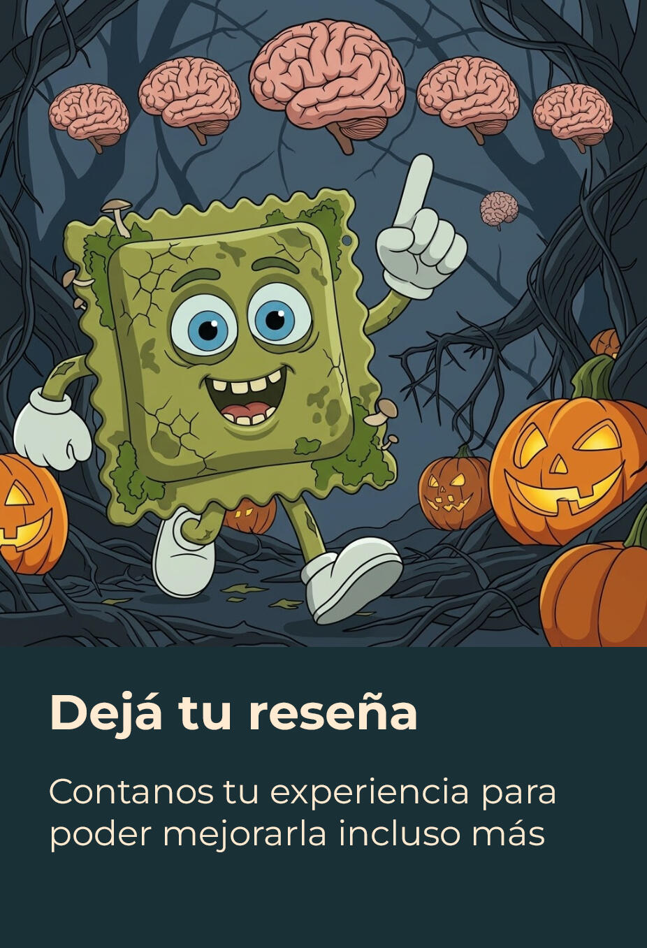 Valorá tu experiencias y contanos cómo te fue con nuestras pastas para que podamos mejorar incluso más