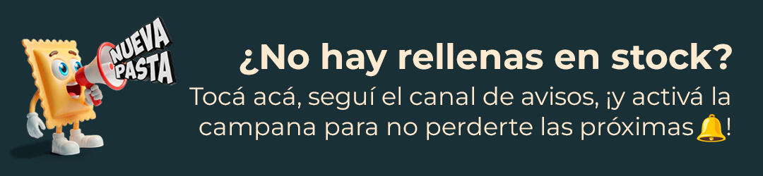 tocá acá y seguí el canal de avisos para enterarte cuando se publique una nueva pasta rellena de diseño